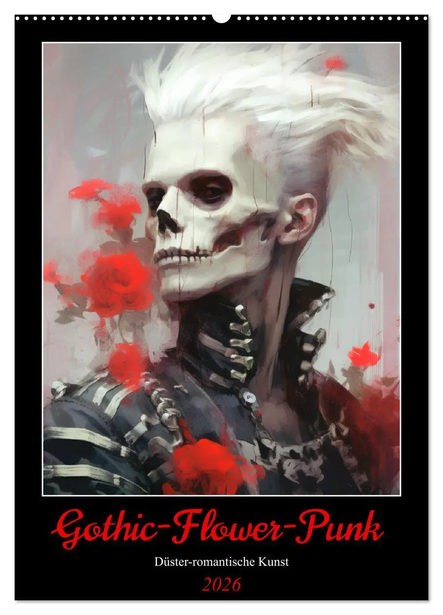 Cover: 9783516315578 | Gothic-Flower-Punk. Düster-romantische Kunst (Wandkalender 2026 DIN...