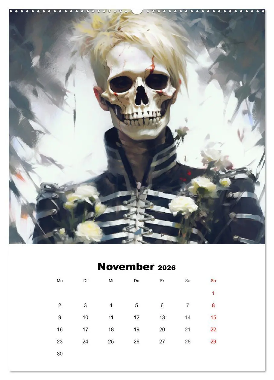 Bild: 9783516315578 | Gothic-Flower-Punk. Düster-romantische Kunst (Wandkalender 2026 DIN...