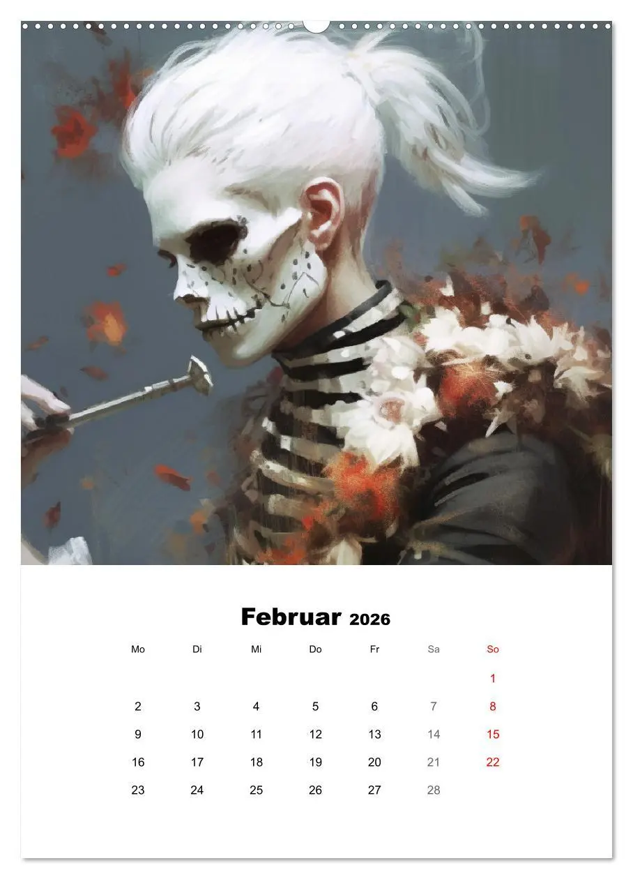 Bild: 9783516315578 | Gothic-Flower-Punk. Düster-romantische Kunst (Wandkalender 2026 DIN...