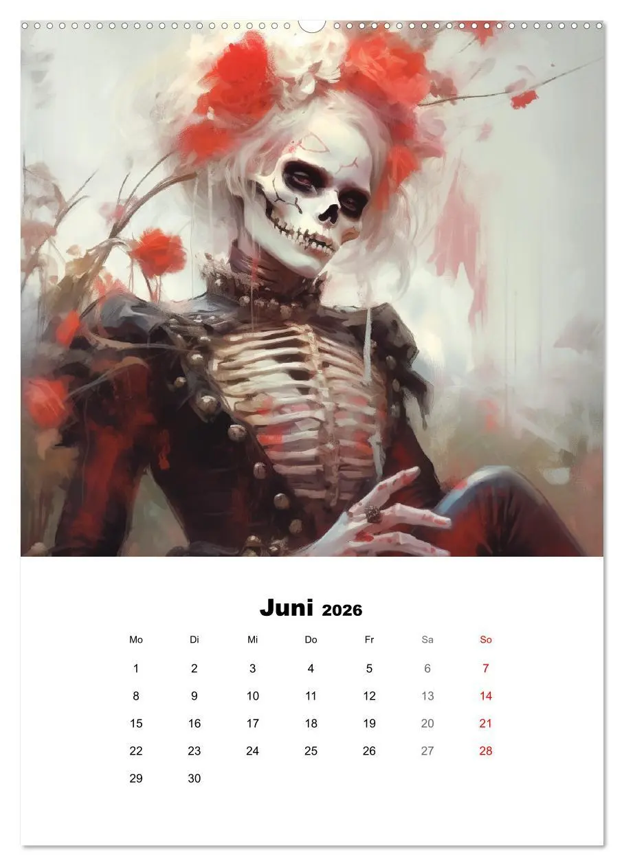 Bild: 9783516315578 | Gothic-Flower-Punk. Düster-romantische Kunst (Wandkalender 2026 DIN...