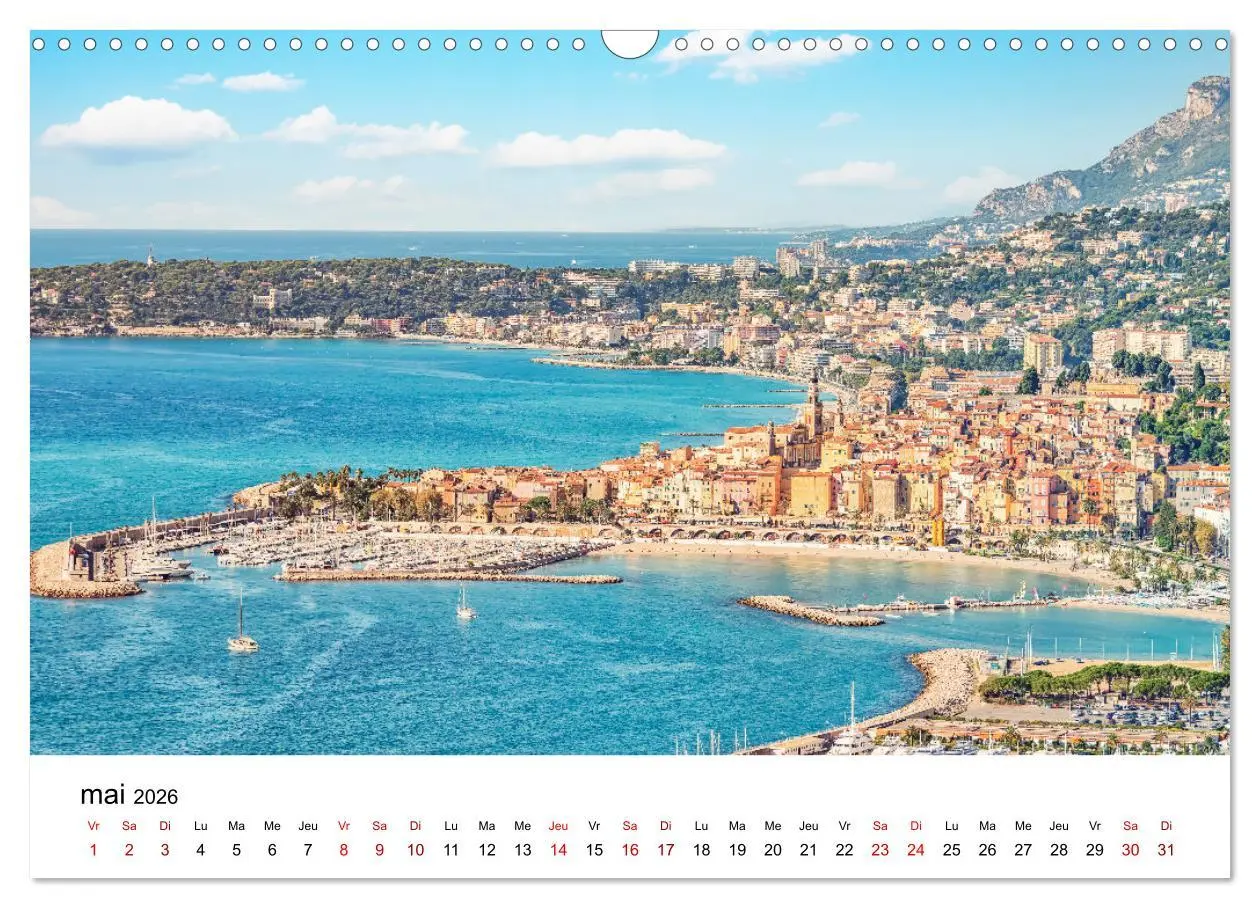 Bild: 9783516555578 | Enivrante Côte d'Azur (Calendrier mural 2026 DIN A3 vertical),...