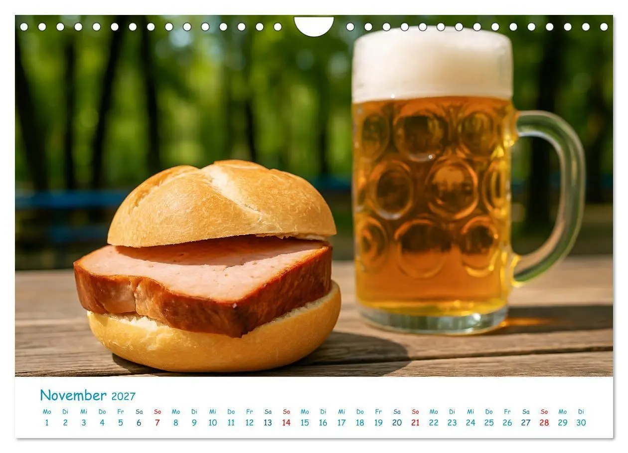 Bild: 9783516865578 | Leberkäse-Kalender - Die Leberkässemmel aus Bayern (Wandkalender...