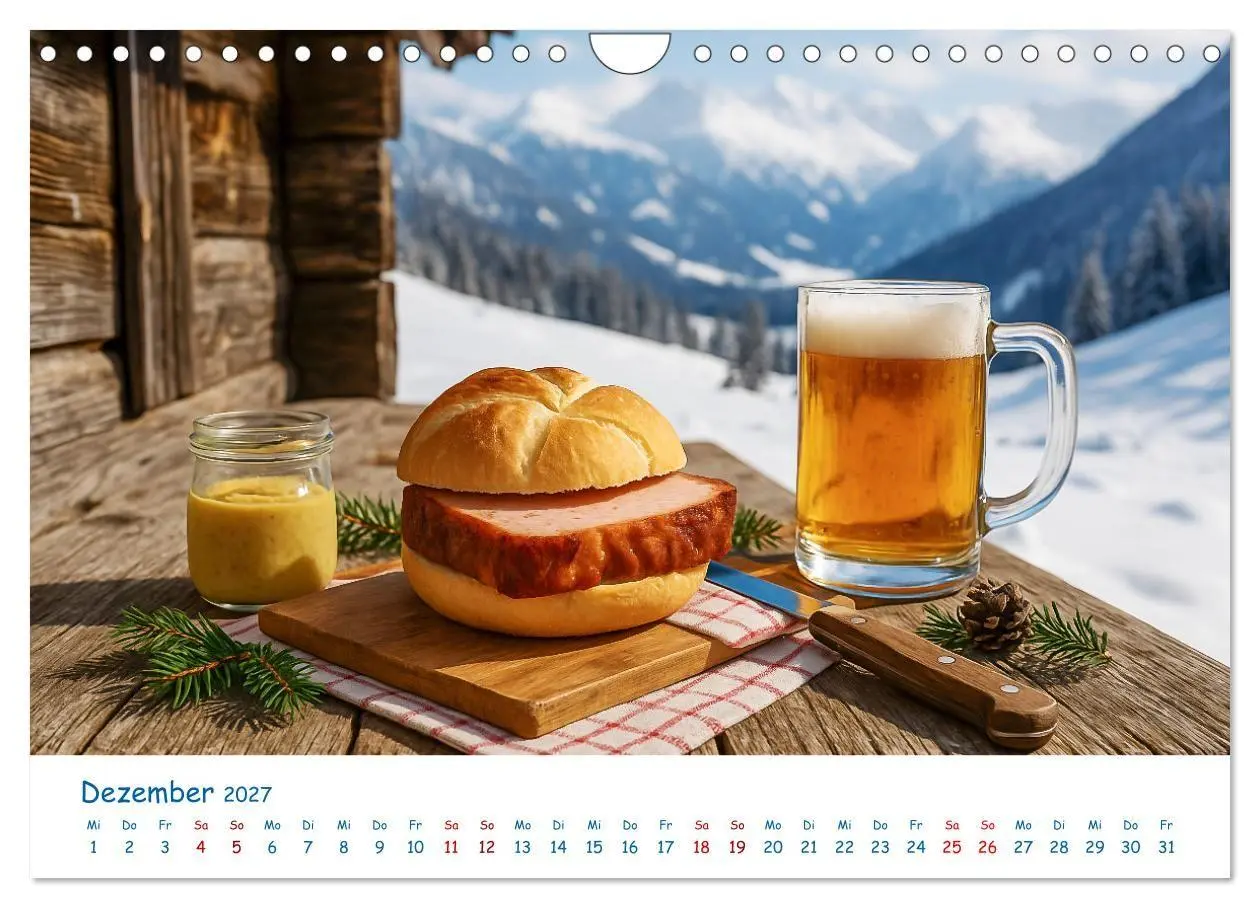 Bild: 9783516865578 | Leberkäse-Kalender - Die Leberkässemmel aus Bayern (Wandkalender...