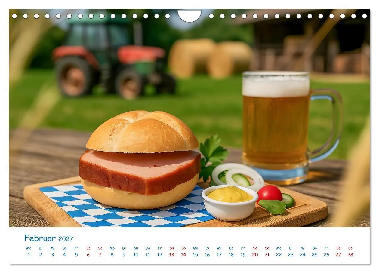 Bild: 9783516865578 | Leberkäse-Kalender - Die Leberkässemmel aus Bayern (Wandkalender...
