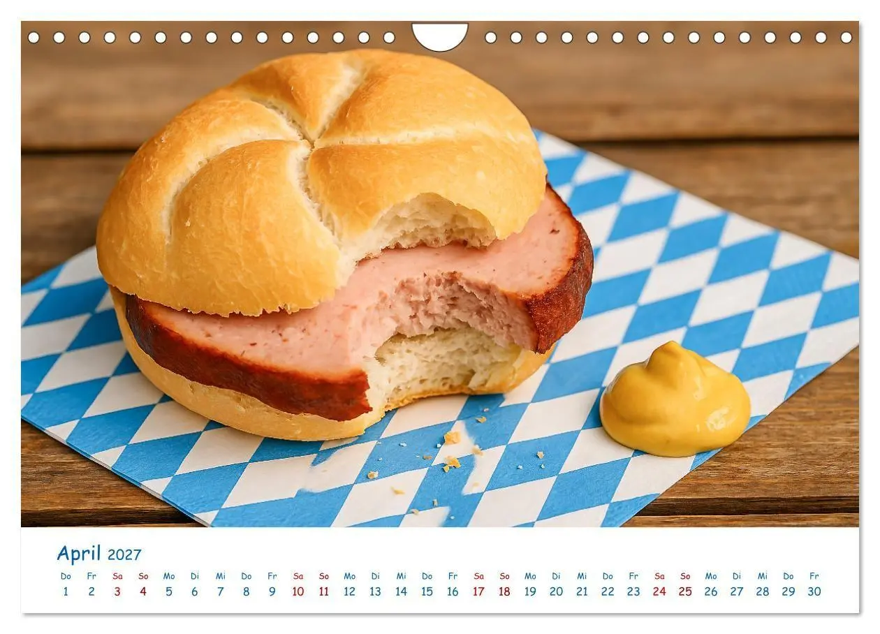 Bild: 9783516865578 | Leberkäse-Kalender - Die Leberkässemmel aus Bayern (Wandkalender...