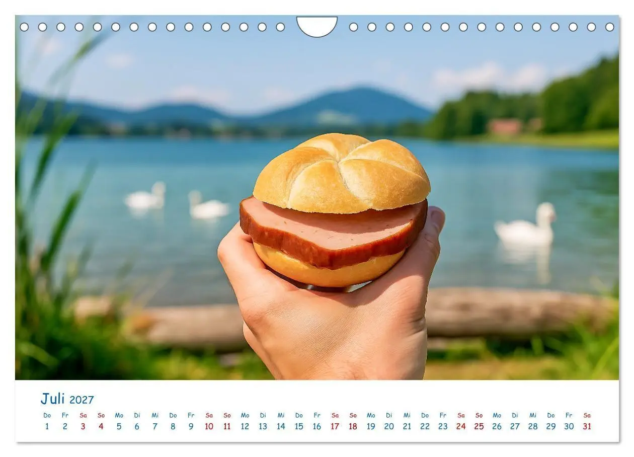 Bild: 9783516865578 | Leberkäse-Kalender - Die Leberkässemmel aus Bayern (Wandkalender...