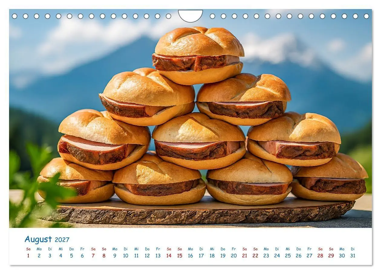 Bild: 9783516865578 | Leberkäse-Kalender - Die Leberkässemmel aus Bayern (Wandkalender...