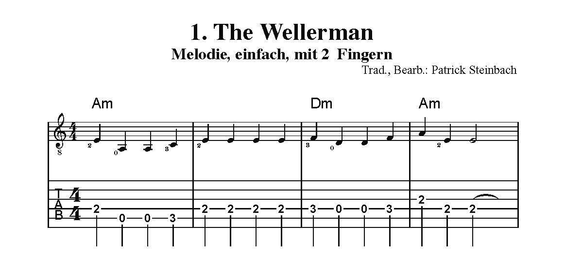 Bild: 9783869475578 | Soon May The Wellerman Come. Für Gitarre | Patrick Steinbach | 12 S.