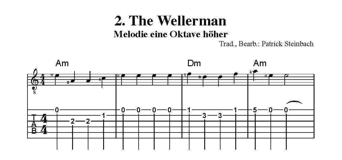Bild: 9783869475578 | Soon May The Wellerman Come. Für Gitarre | Patrick Steinbach | 12 S.