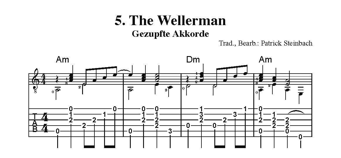 Bild: 9783869475578 | Soon May The Wellerman Come. Für Gitarre | Patrick Steinbach | 12 S.