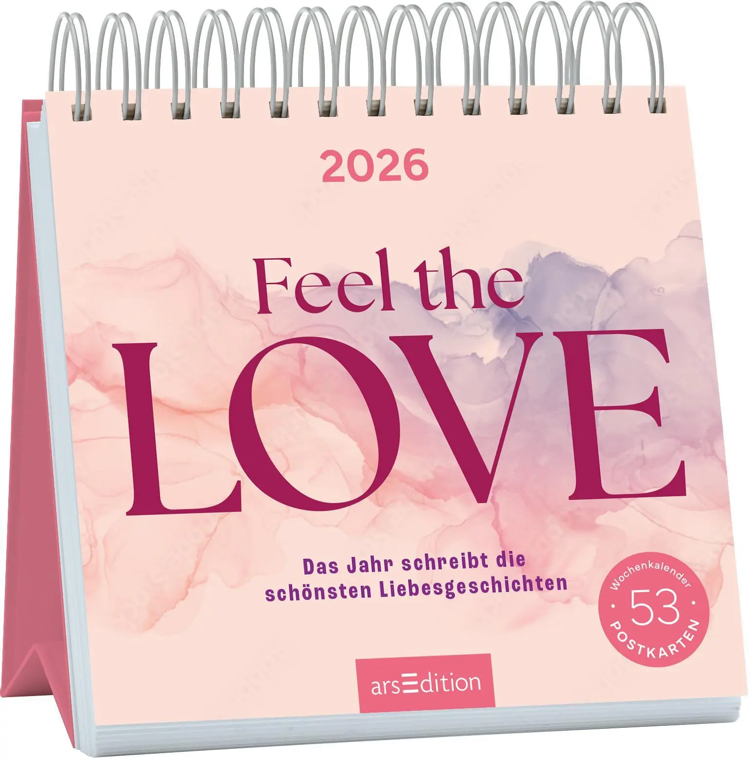 Cover: 4014489135678 | Postkartenkalender Feel the love 2026 | Kalender | Spiralaufsteller