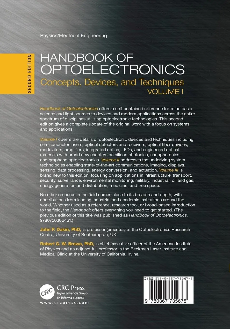 Rückseite: 9780367735678 | Handbook of Optoelectronics | John P. Dakin (u. a.) | Taschenbuch