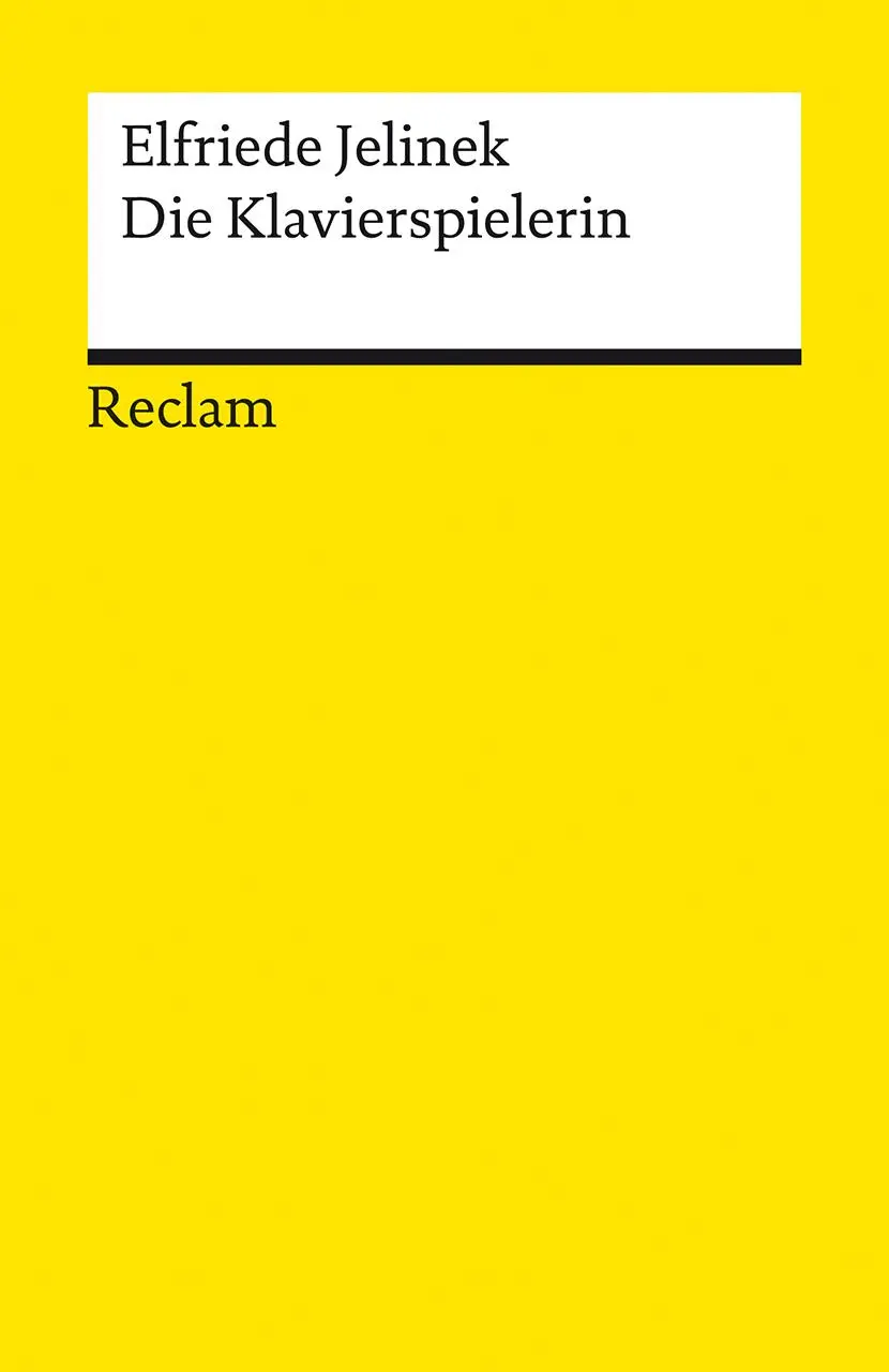 Cover: 9783150145678 | Die Klavierspielerin. Roman | Ein moderner Klassiker | Jelinek | Buch