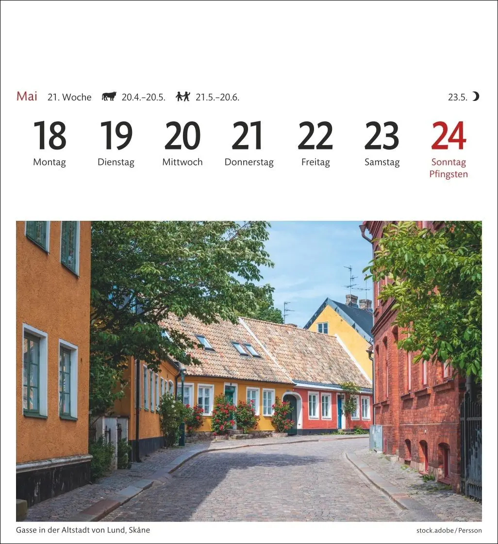 Bild: 9783840035678 | Schweden Sehnsuchtskalender 2026 - Wochenkalender mit 53 Postkarten