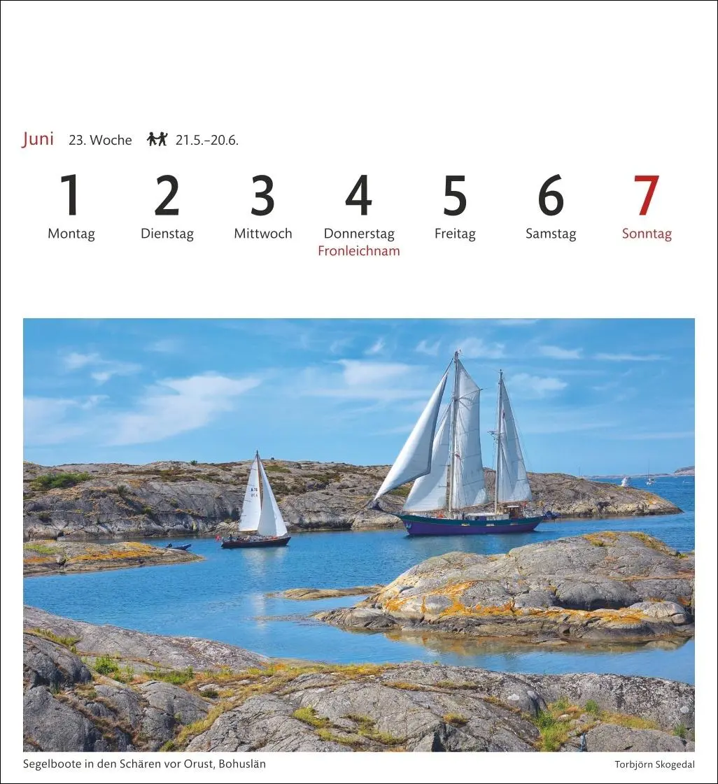 Bild: 9783840035678 | Schweden Sehnsuchtskalender 2026 - Wochenkalender mit 53 Postkarten