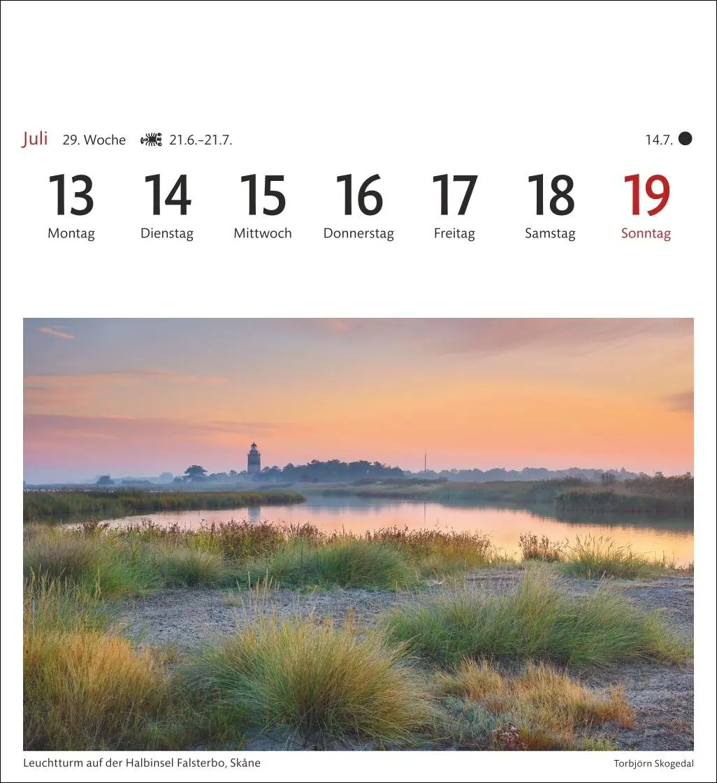 Bild: 9783840035678 | Schweden Sehnsuchtskalender 2026 - Wochenkalender mit 53 Postkarten