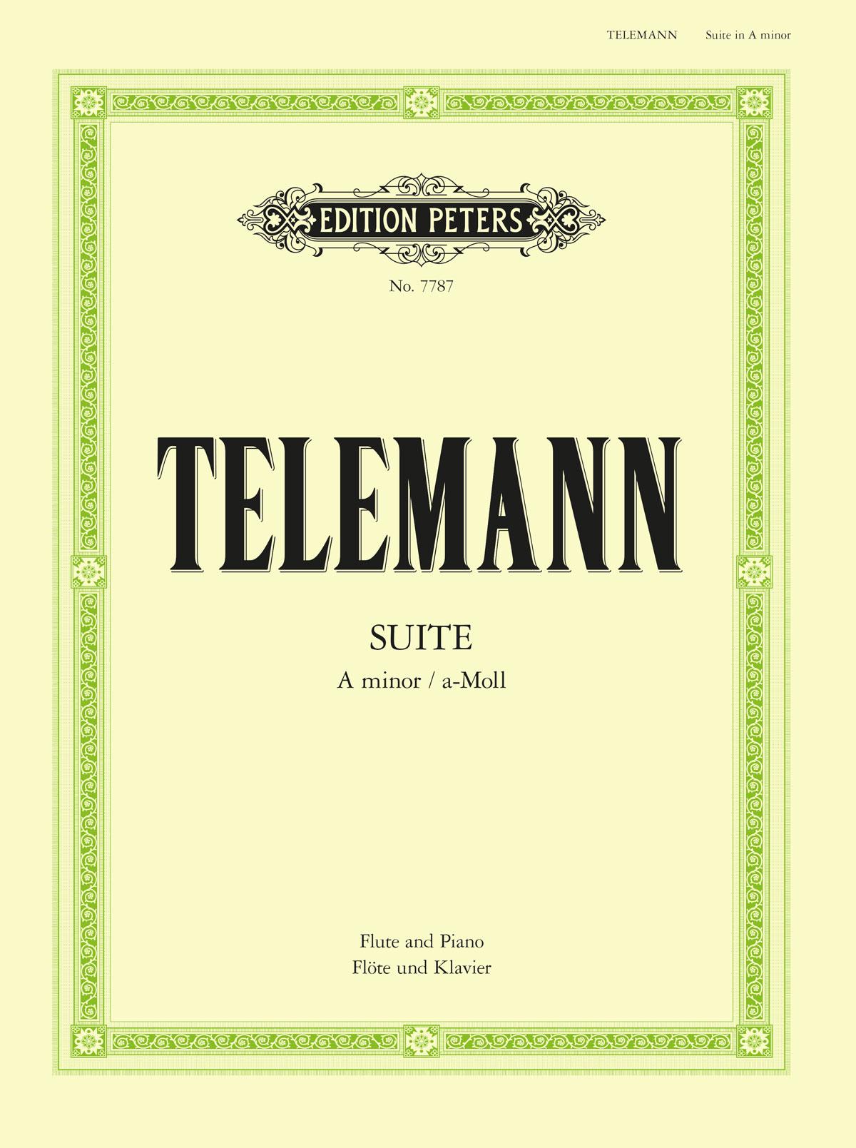 Cover: 9790577085678 | Suite in a Minor Twv 55: A2 (Edition for Flute and Piano) | Telemann