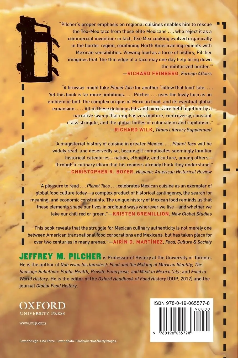 Rückseite: 9780190655778 | Planet Taco | A Global History of Mexican Food | Jeffrey M Pilcher