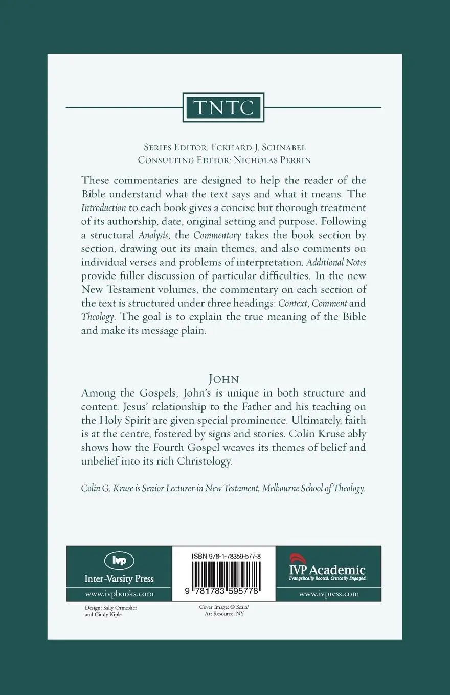 Rückseite: 9781783595778 | John (Revised Edition) | Tyndale New Testament Commentary | Kruse