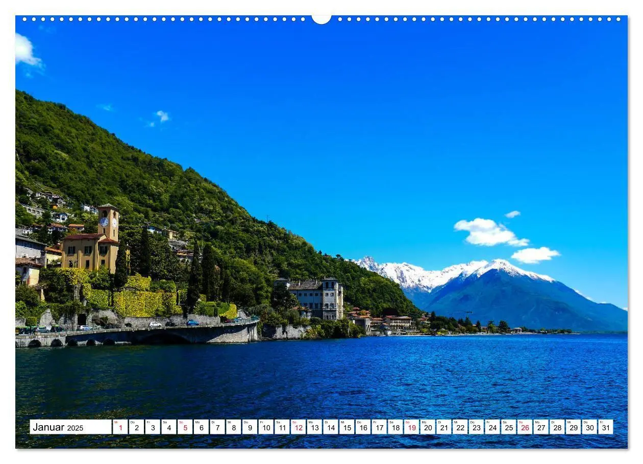 Bild: 9783435355778 | Bezaubernder Comer See (Wandkalender 2025 DIN A2 quer), CALVENDO...
