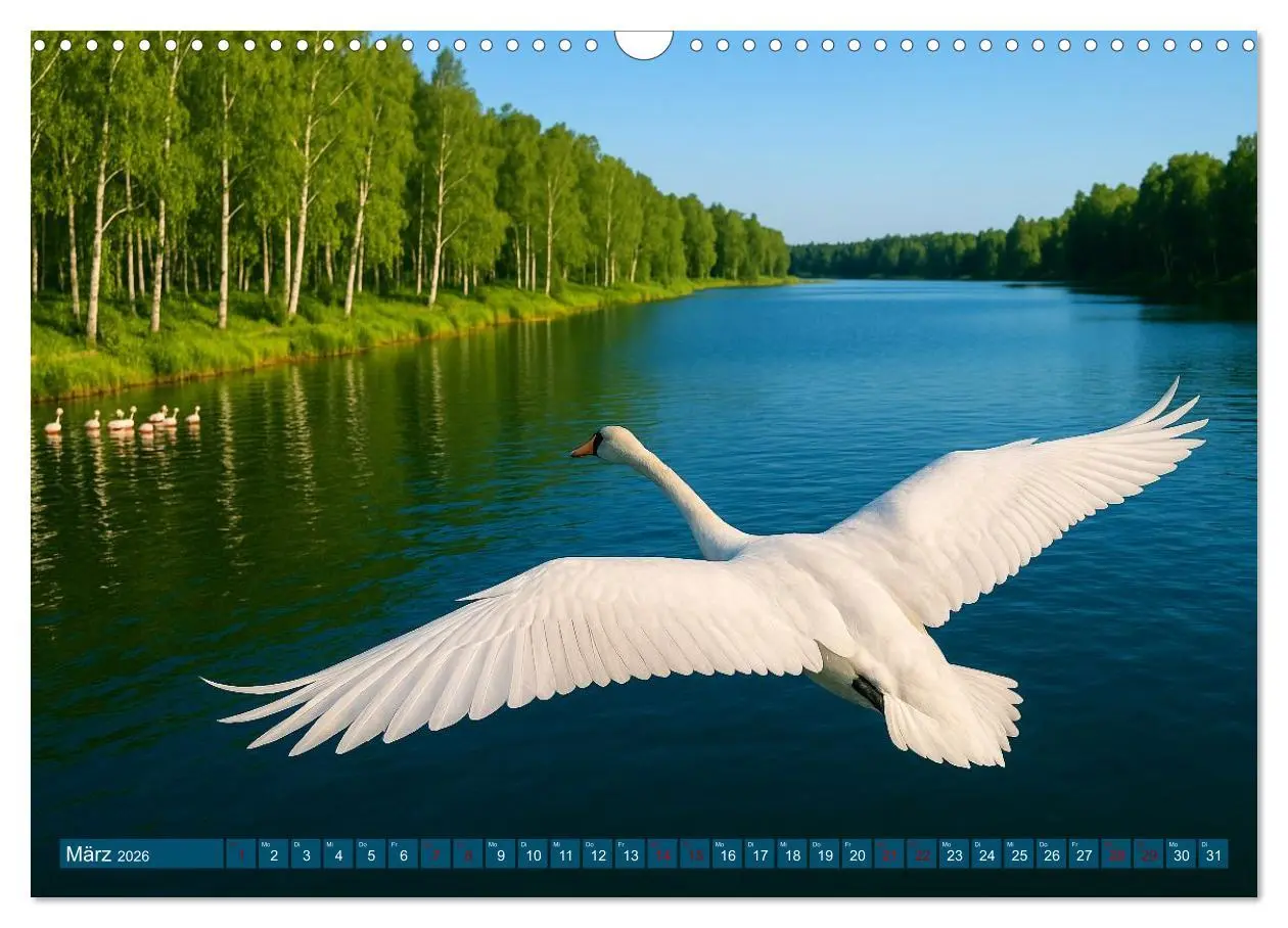 Bild: 9783516605778 | Über dem Vogelflug (Wandkalender 2026 DIN A3 quer), CALVENDO...