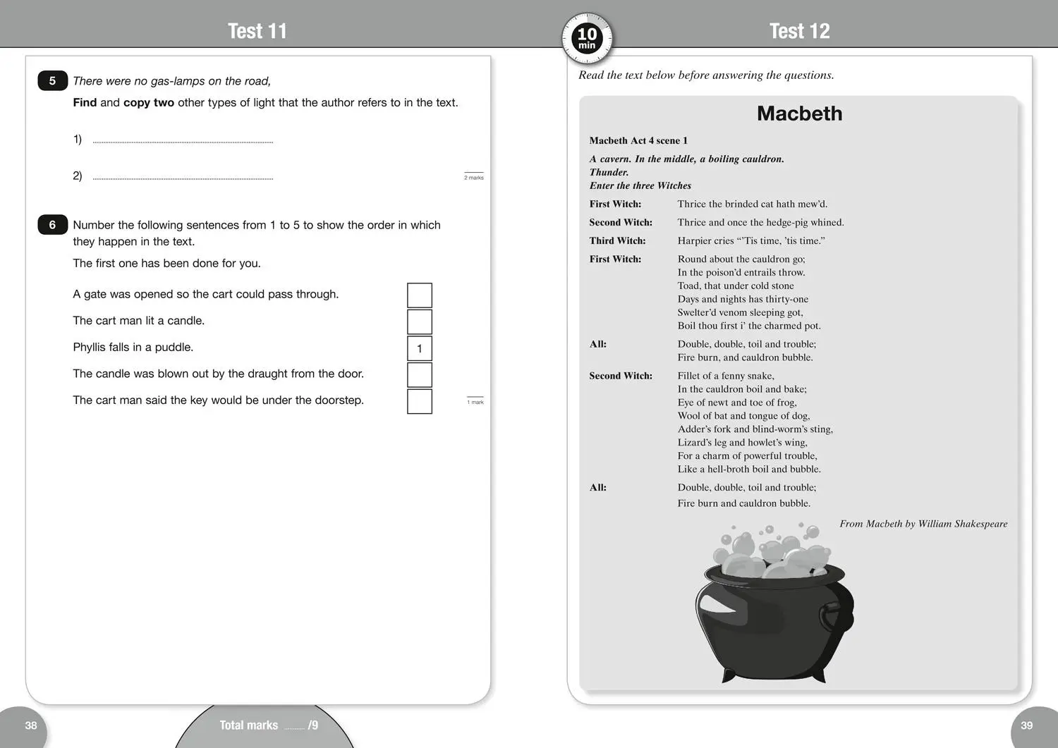 Bild: 9780008335878 | KS2 English Reading SATs 10-Minute Tests | For the 2025 Tests | Ks2