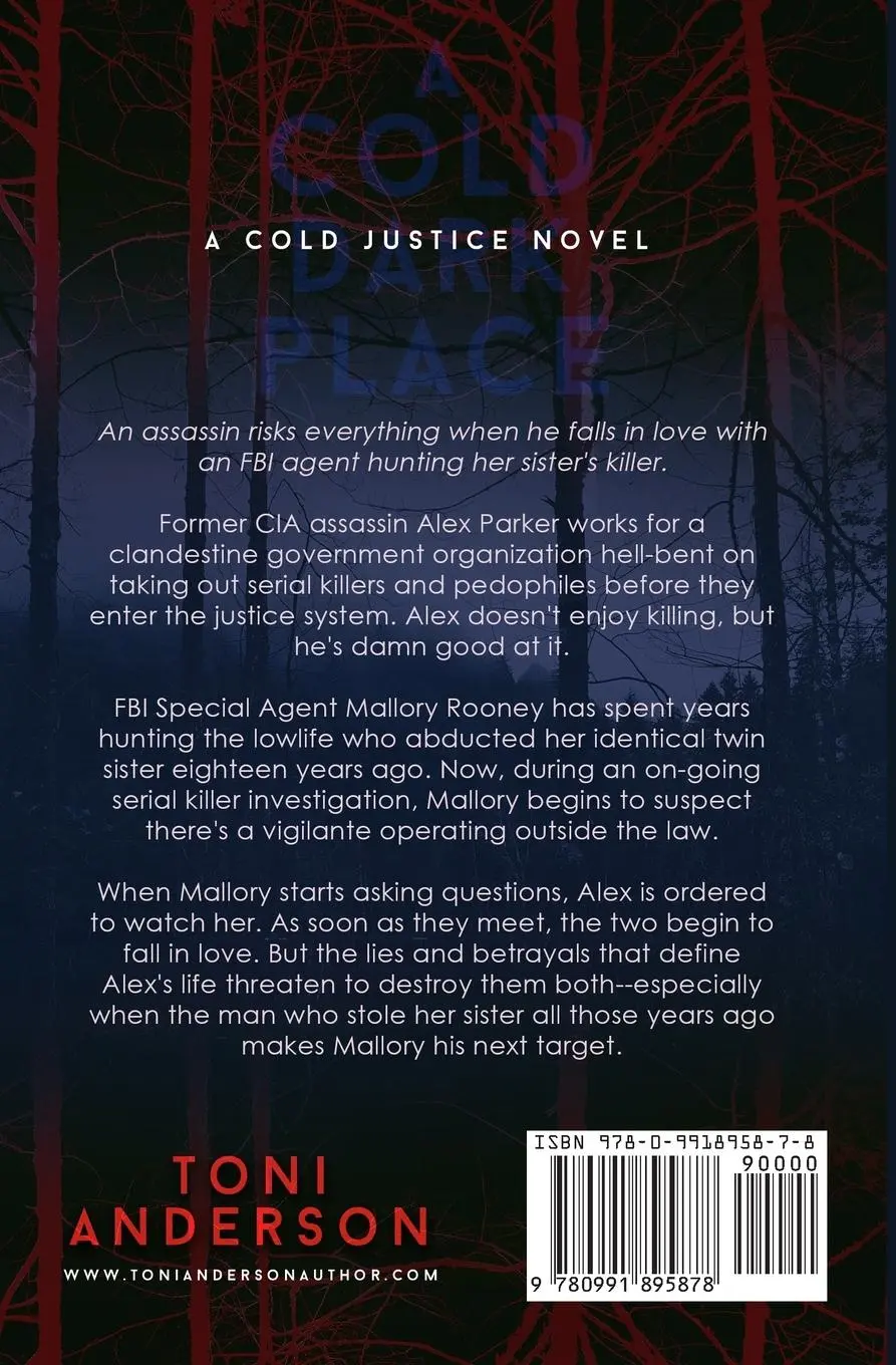 Rückseite: 9780991895878 | A Cold Dark Place | FBI Romantic Mystery and Suspense | Toni Anderson