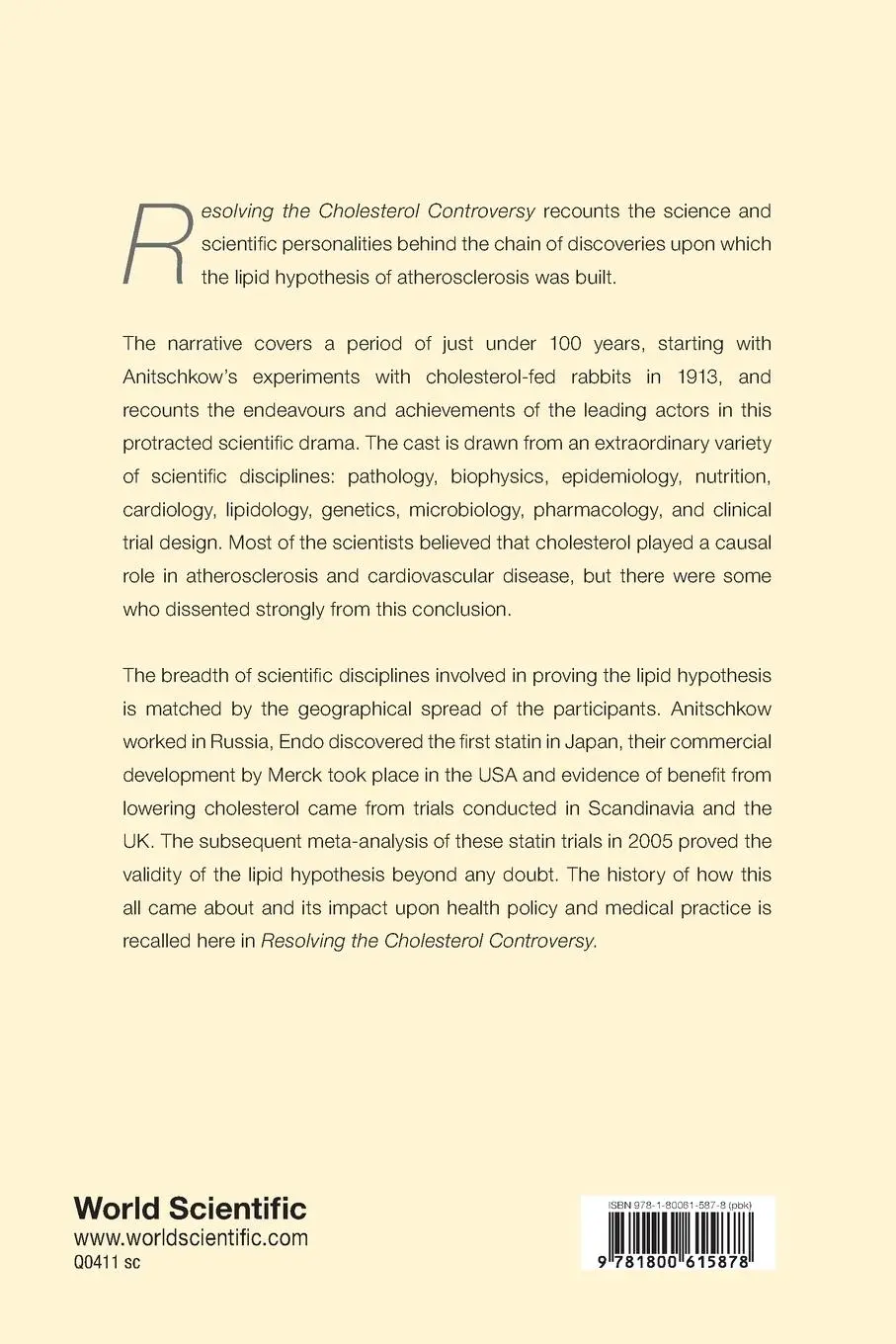 Rückseite: 9781800615878 | RESOLVING THE CHOLESTEROL CONTROVERSY | Gilbert R Thompson | Buch