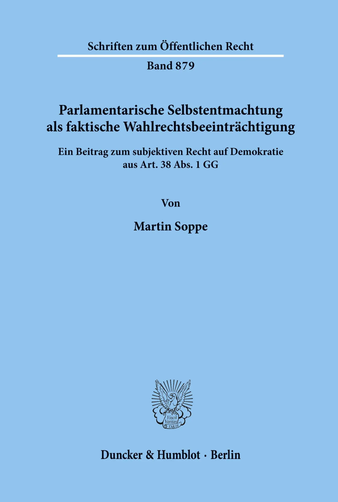 Cover: 9783428105878 | Parlamentarische Selbstentmachtung als faktische...