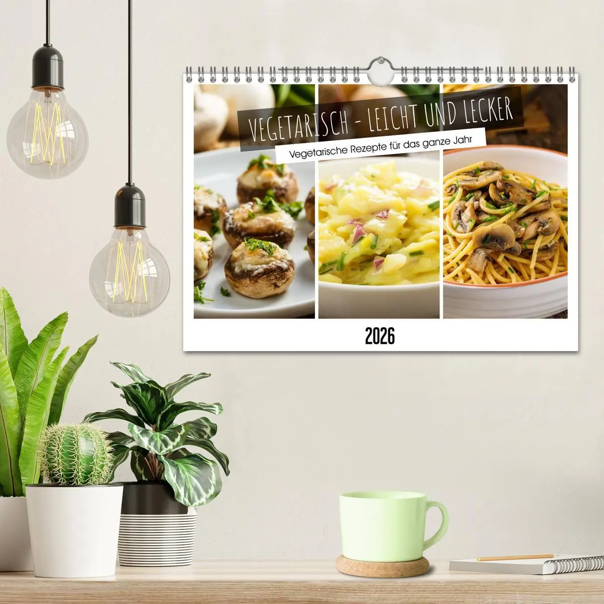 Bild: 9783457295878 | Vegetarisch - leicht und lecker (Wandkalender 2026 DIN A4 quer),...