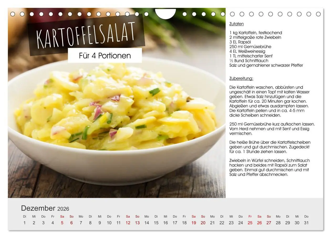 Bild: 9783457295878 | Vegetarisch - leicht und lecker (Wandkalender 2026 DIN A4 quer),...
