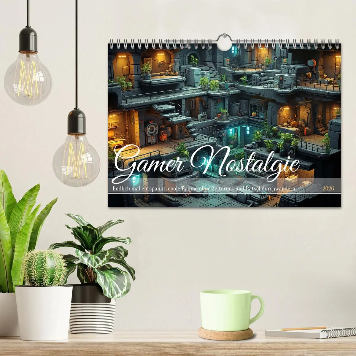 Bild: 9783457365878 | Gamer Nostalgie (Wandkalender 2026 DIN A4 quer), CALVENDO...