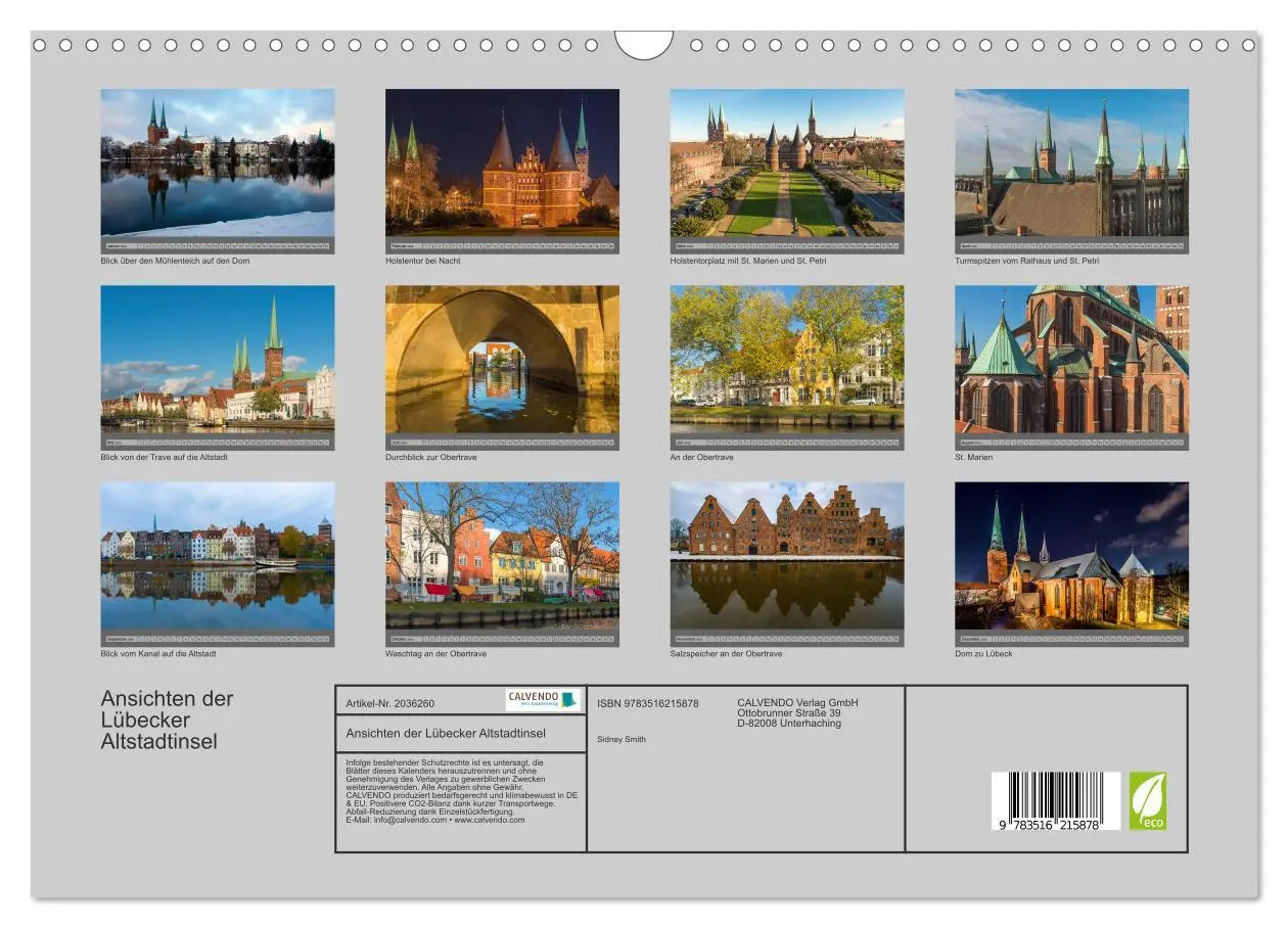 Bild: 9783516215878 | Ansichten der Lübecker Altstadtinsel (Wandkalender 2026 DIN A3...
