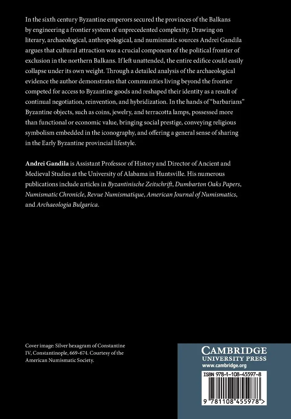 Rückseite: 9781108455978 | Cultural Encounters on Byzantium's Northern Frontier, c. AD 500-700