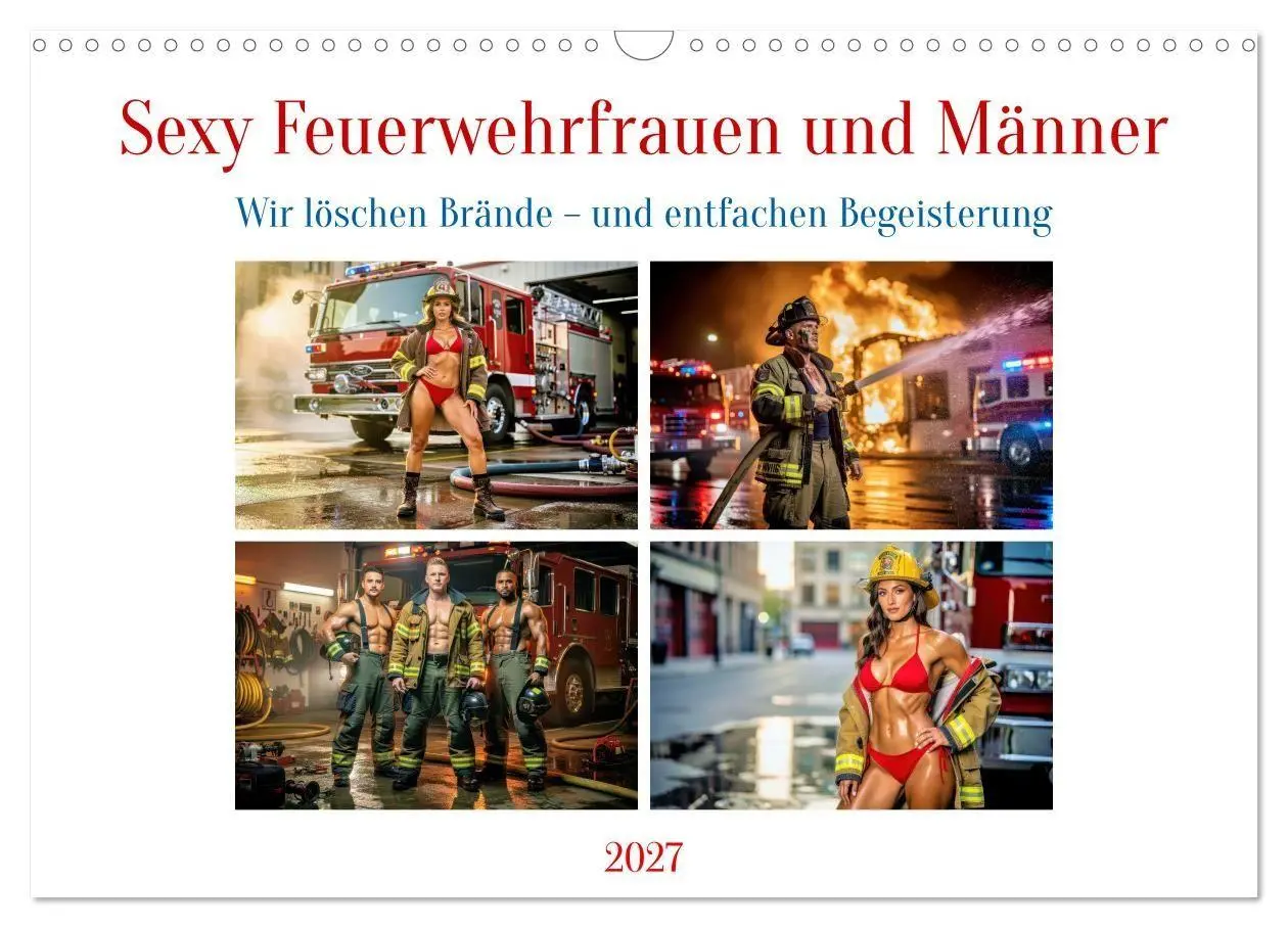Cover: 9783516755978 | Sexy Feuerwehrfrauen und Männer (Wandkalender 2027 DIN A3 quer),...