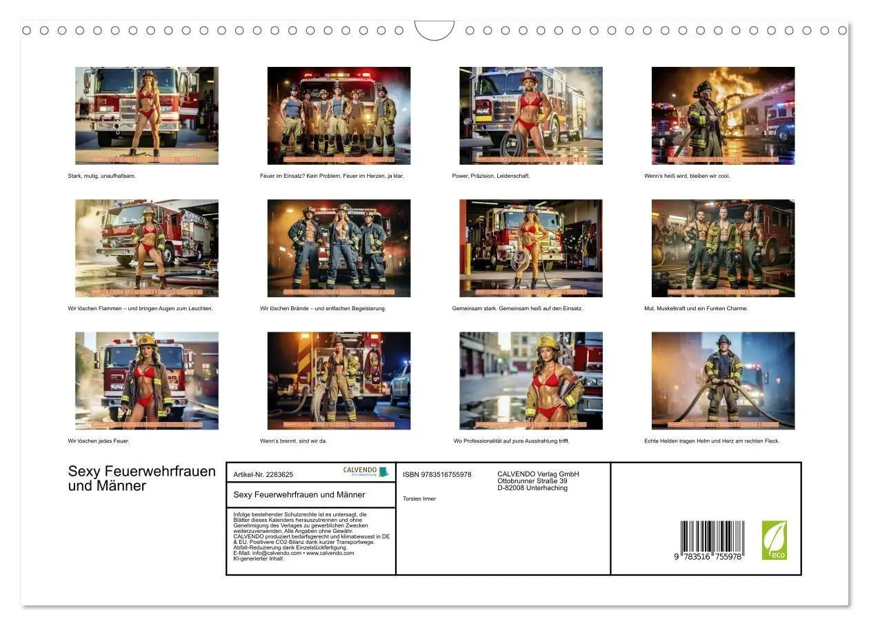 Bild: 9783516755978 | Sexy Feuerwehrfrauen und Männer (Wandkalender 2027 DIN A3 quer),...