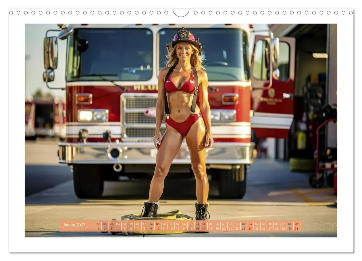 Bild: 9783516755978 | Sexy Feuerwehrfrauen und Männer (Wandkalender 2027 DIN A3 quer),...
