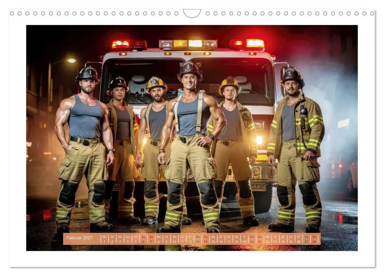 Bild: 9783516755978 | Sexy Feuerwehrfrauen und Männer (Wandkalender 2027 DIN A3 quer),...