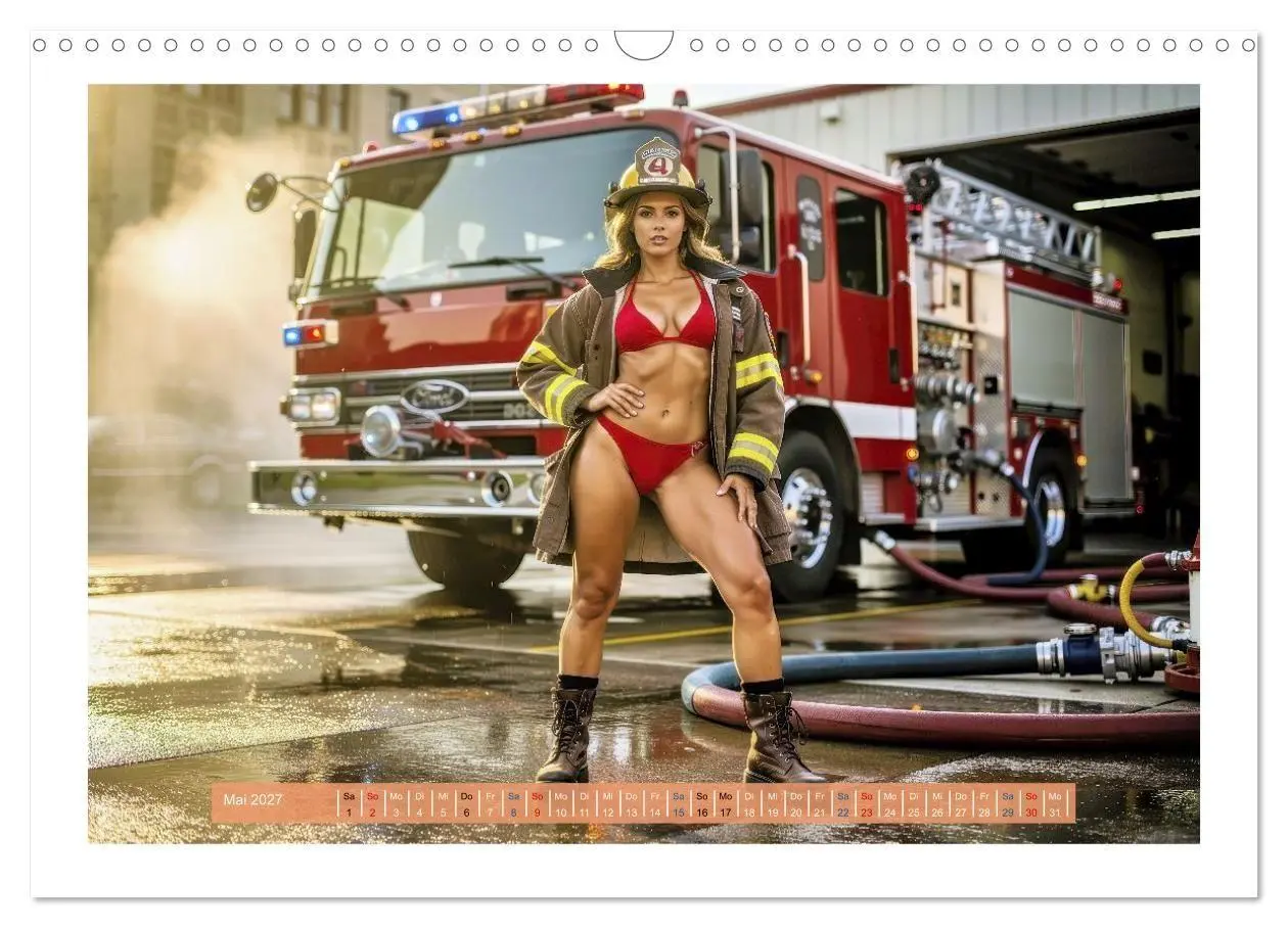 Bild: 9783516755978 | Sexy Feuerwehrfrauen und Männer (Wandkalender 2027 DIN A3 quer),...