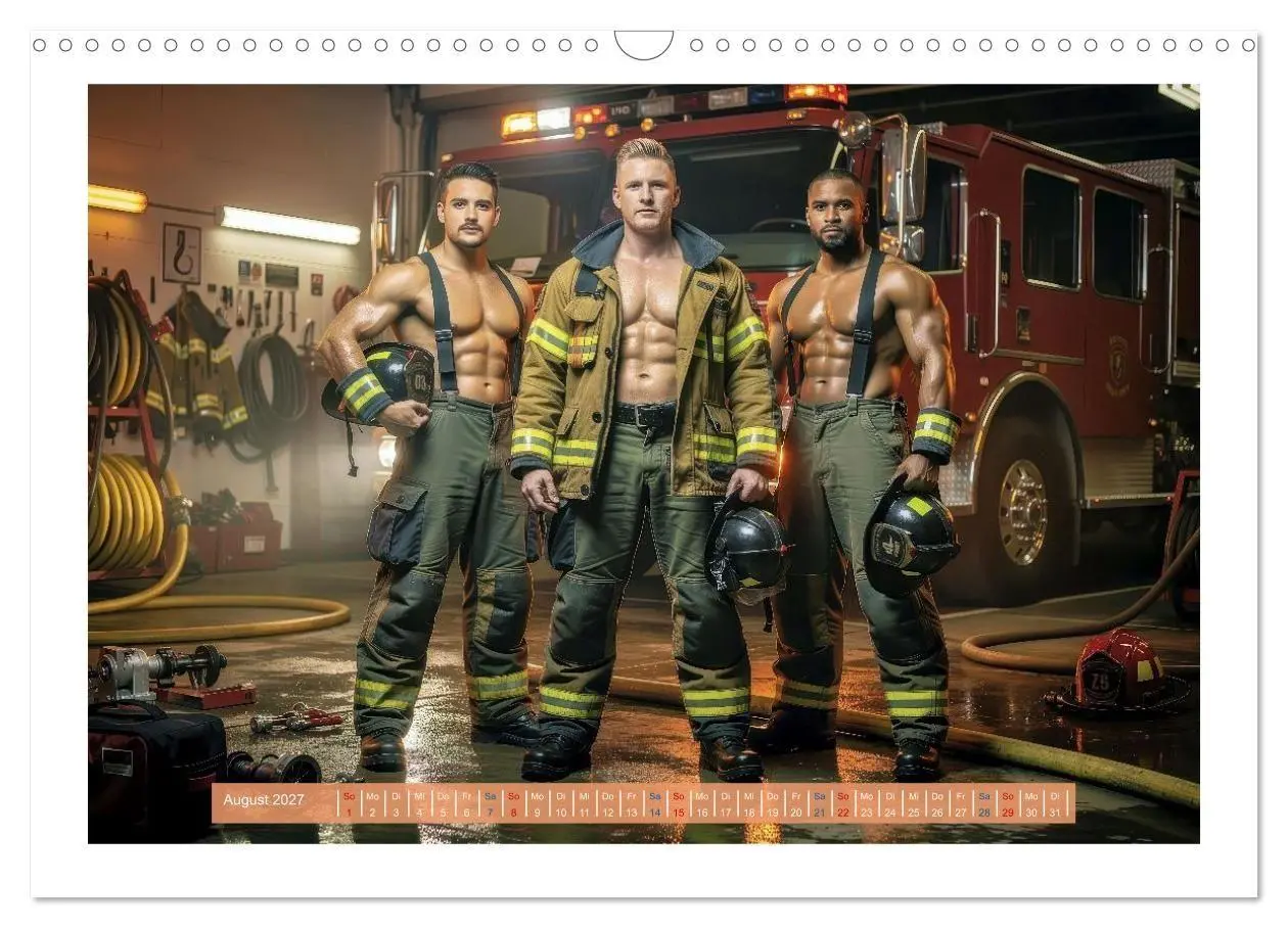 Bild: 9783516755978 | Sexy Feuerwehrfrauen und Männer (Wandkalender 2027 DIN A3 quer),...