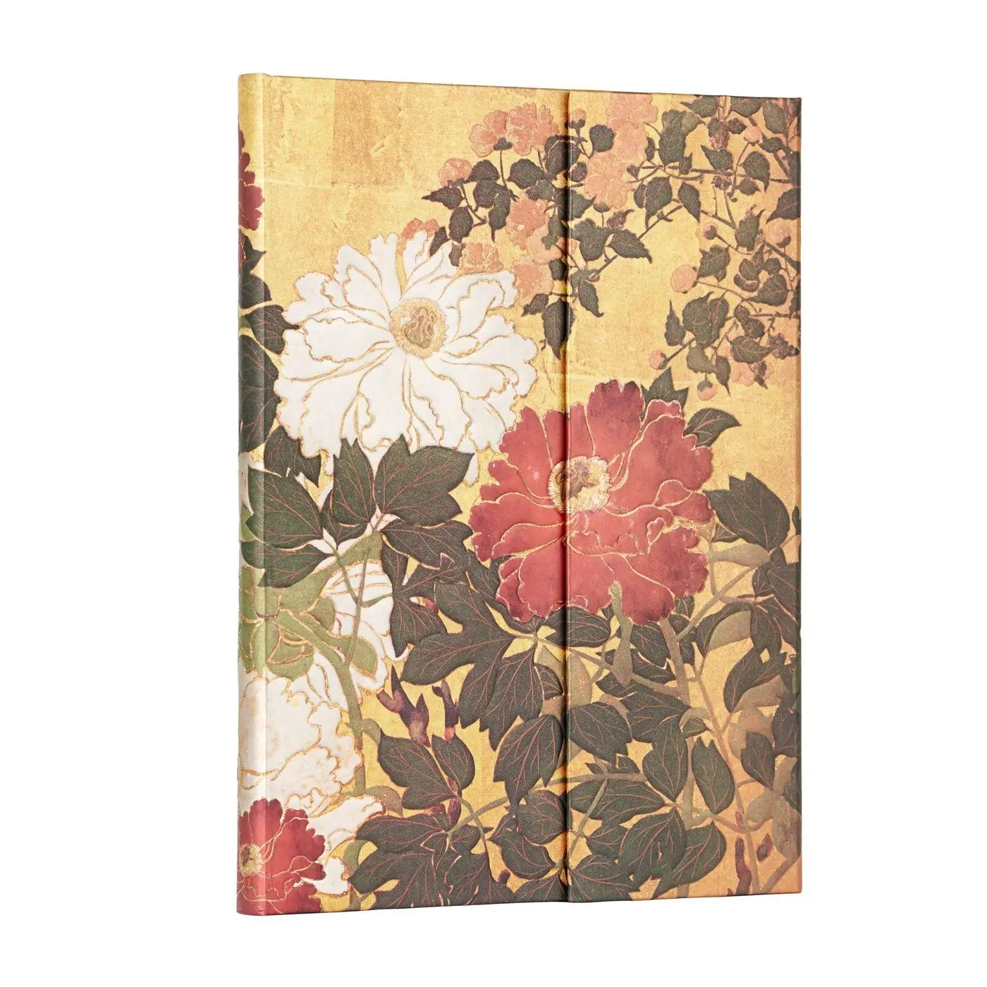 Cover: 9781439796078 | Natsu (Rinpa Florals) Ultra Lined Hardback Journal (Wrap Closure)