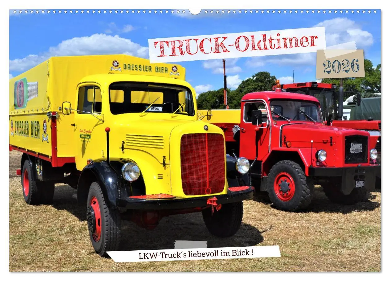 Cover: 9783457556078 | TRUCK - Oldtimer (Wandkalender 2026 DIN A2 quer), CALVENDO...
