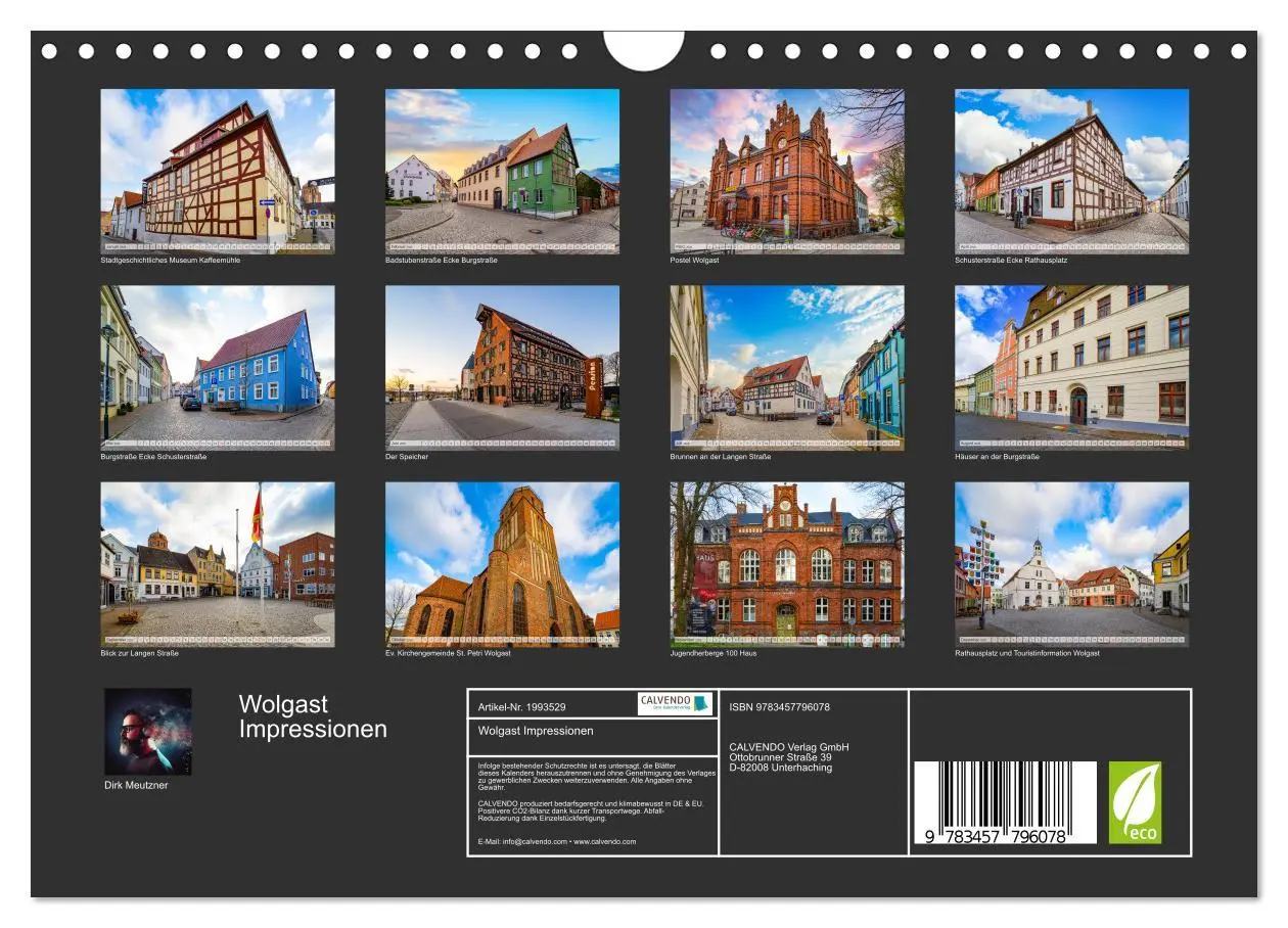 Bild: 9783457796078 | Wolgast Impressionen (Wandkalender 2026 DIN A4 quer), CALVENDO...