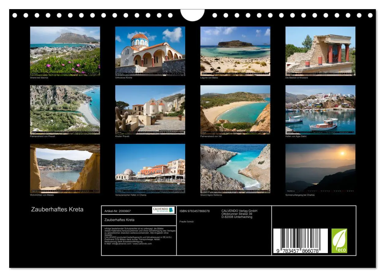 Bild: 9783457866078 | Zauberhaftes Kreta (Wandkalender 2026 DIN A4 quer), CALVENDO...