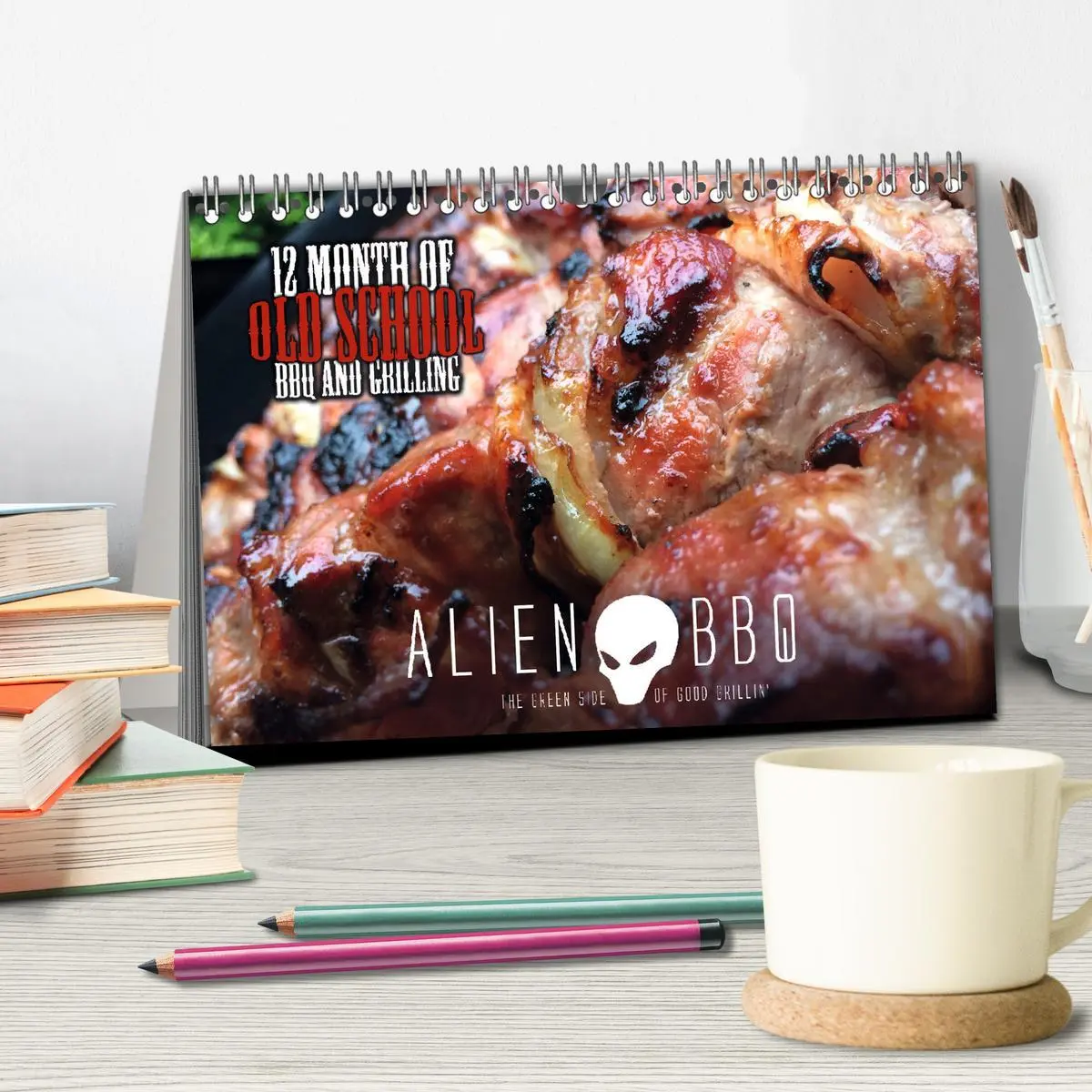 Bild: 9783516026078 | ALIEN-BBQ 2026 (Tischkalender 2026 DIN A5 quer), CALVENDO...