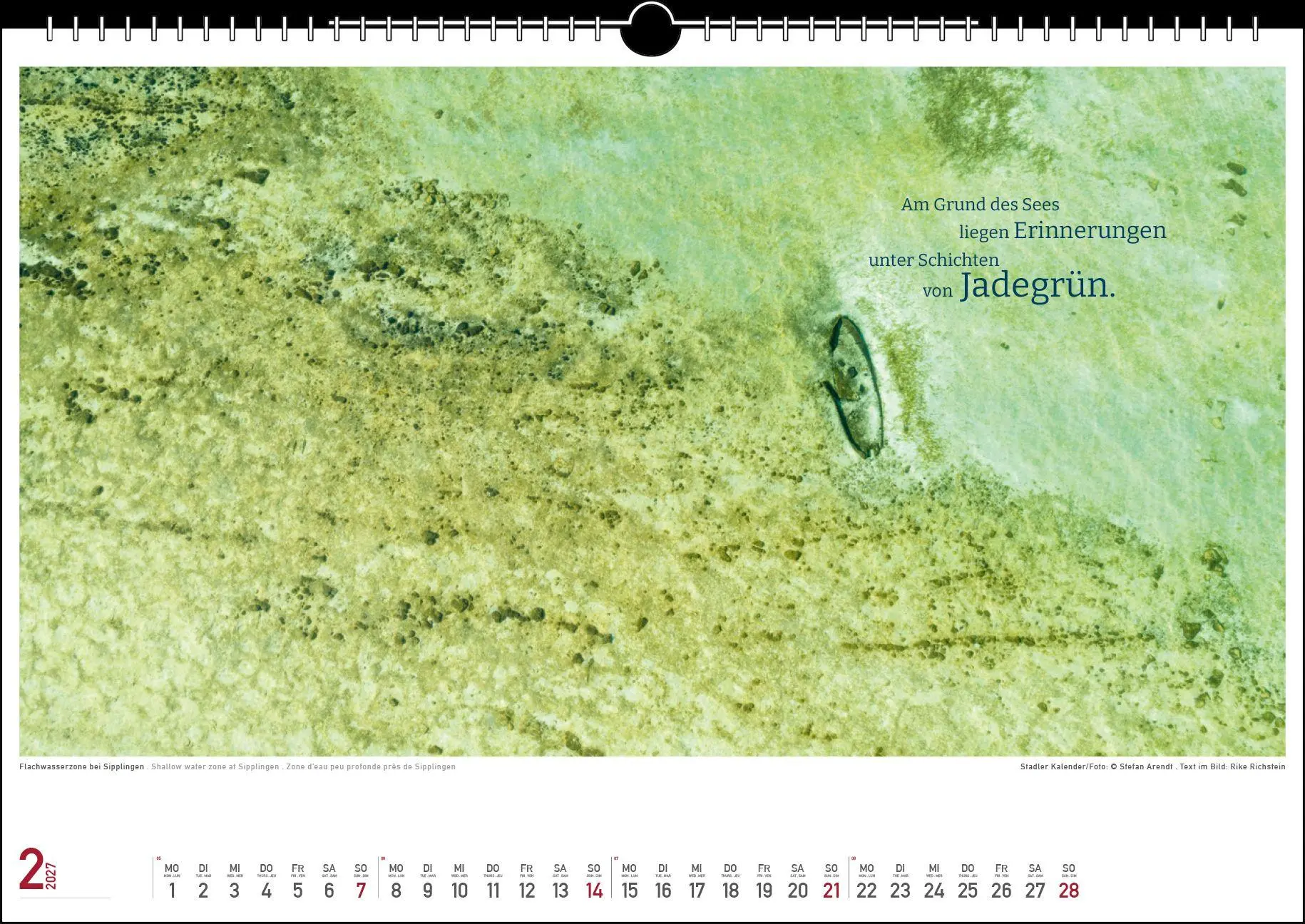 Bild: 9783861926078 | Die Farben des Sees 2027 | Rike Richstein | Kalender | 13 S. | Deutsch