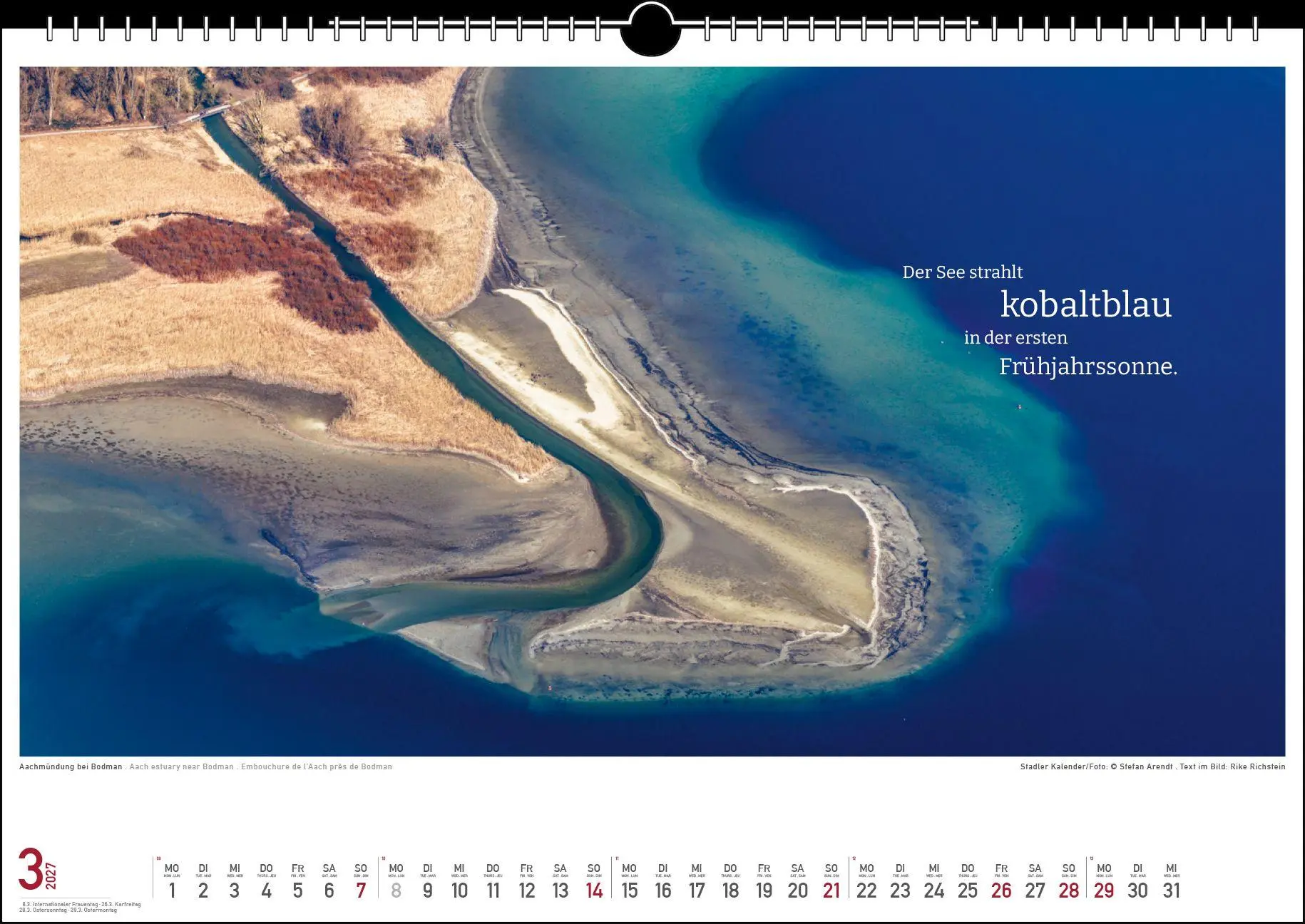 Bild: 9783861926078 | Die Farben des Sees 2027 | Rike Richstein | Kalender | 13 S. | Deutsch