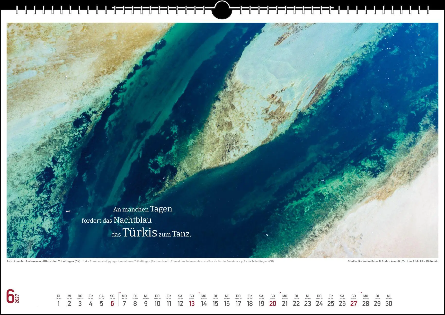 Bild: 9783861926078 | Die Farben des Sees 2027 | Rike Richstein | Kalender | 13 S. | Deutsch