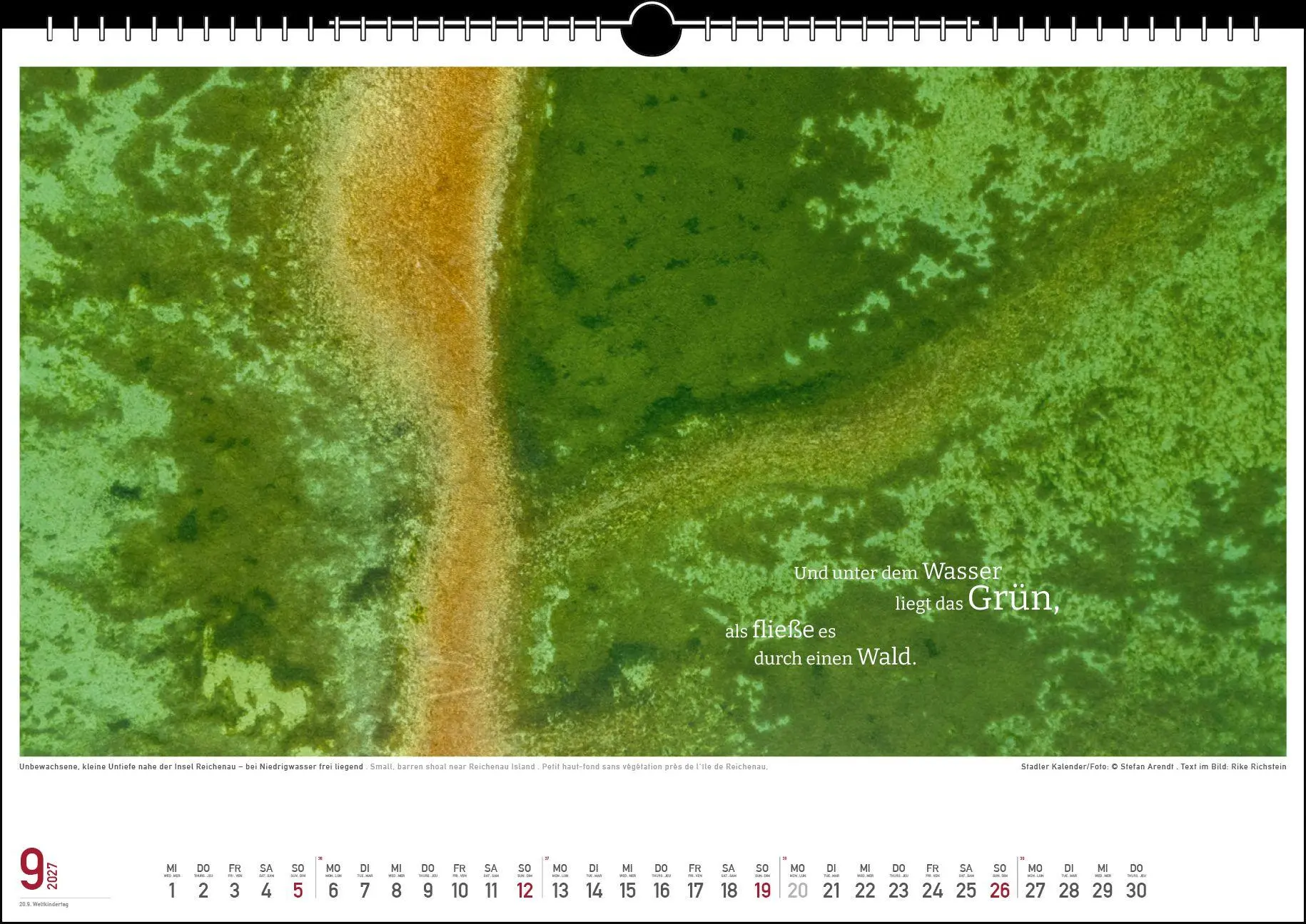 Bild: 9783861926078 | Die Farben des Sees 2027 | Rike Richstein | Kalender | 13 S. | Deutsch