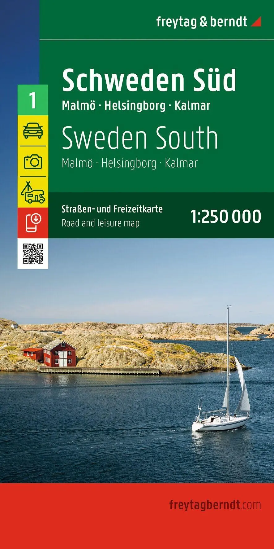 Cover: 9783991546078 | freytag &amp; berndt Straßenkarte Schweden Süd 1:250.000 | (Land-)Karte